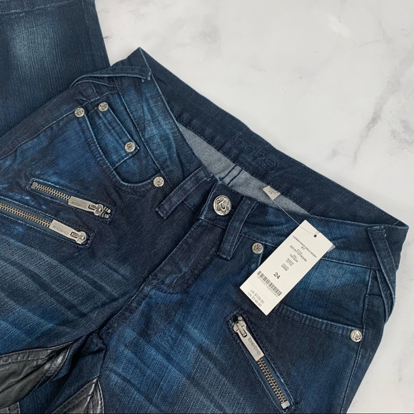 Bebe Low Rise Carmen Rider Ankle Skinny Jeans - Picture 2 of 10